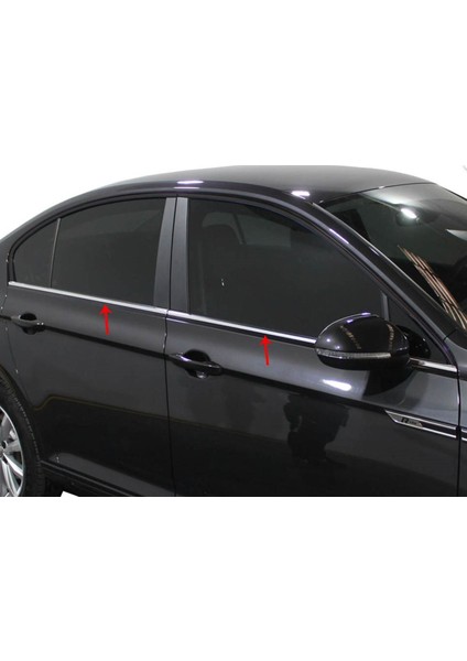 Cam Çıtaları Krom Üst Kalite 4 Parça Passat B8 Sd 2015 ve Sonrası Modeller Için