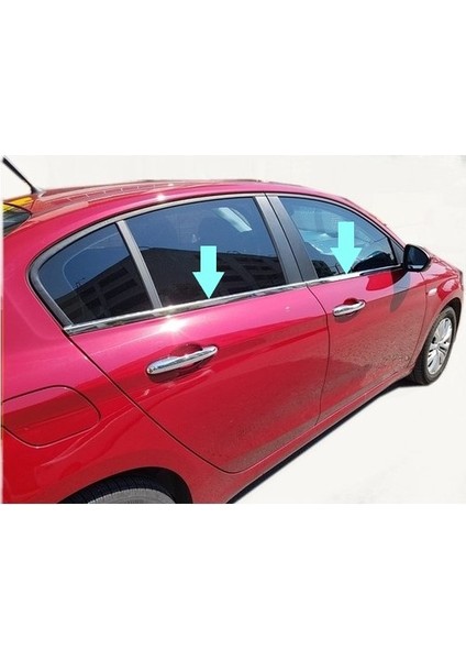 Cam Çıtaları Geniş Model Krom 4 Parça Egea Hb 2015 ve Sonrası Modeller Için