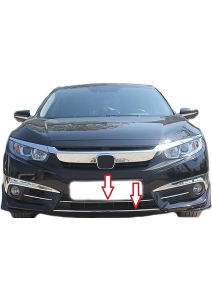 Ön Tampon Çıtaları Krom Üst Kalite 2 Parça Civic Sd 2016 ve Sonrası Modeller Için fiyatları