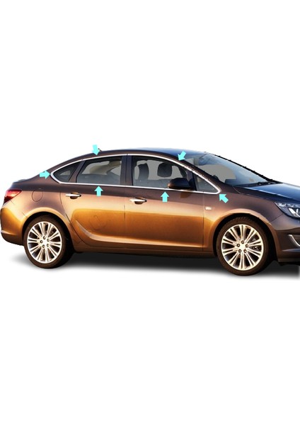 Cam Çerçevesi Krom 12 Parça Astra J Sd 2012-2016 Arası Modeller Için fiyatları