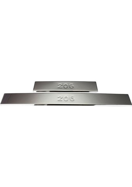 Kapı Eşiği Krom 2 Parça 206 Sw 1998-2012 Arası Modeller Için