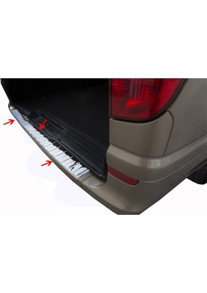 Arka Tampon Eşiği Krom Viano Mpv 2004-2014 Arası Modeller Için