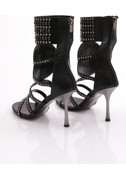 K1001 Kadin Troklu Topuklu Abiye Ayakkabi modelleri