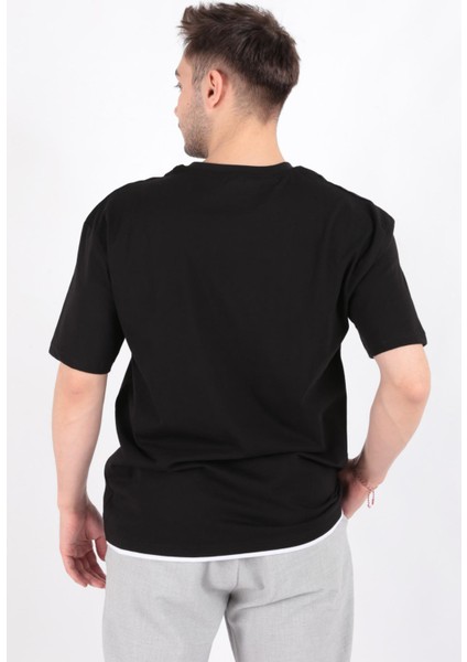 4042 Erkek Bisiklet Yaka T-Shirt