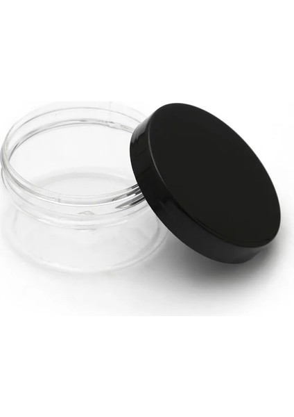 100ML - Plastik Boş Kavanoz Şeffaf - 10 Adet