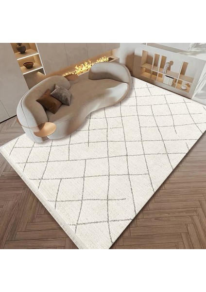 Morocco Koleksiyonu 7303 Yumuşak Tuşeli Tozsuz Salon Oturma Odası Mutfak Antre Halı Yolluk