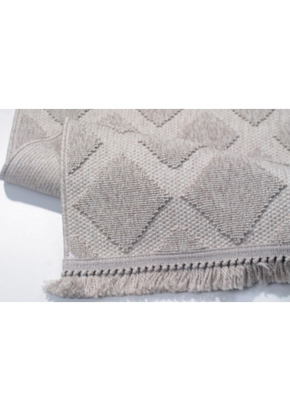 Trail Koleksiyonu 7506 Tozsuz Örgü Desenli Antre Oturma Odası Salon Mutfak Balkon Halı Yolluk fırsatları