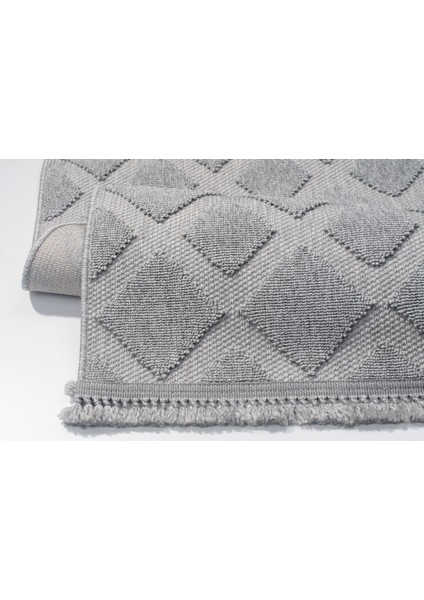 Trail Koleksiyonu 7505 Tozsuz Örgü Desenli Antre Oturma Odası Salon Mutfak Balkon Halı Yolluk fırsatları