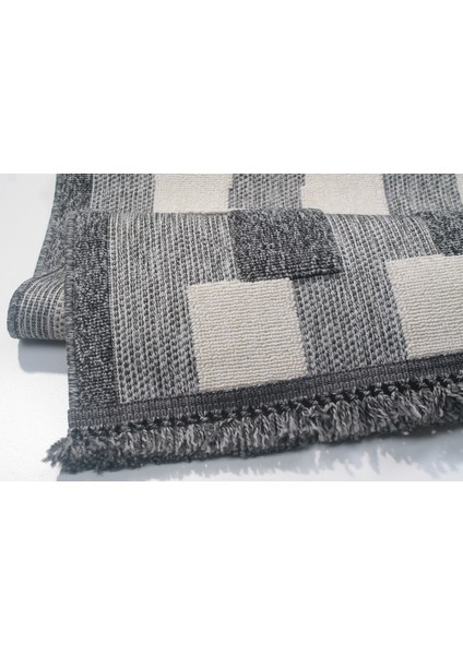 Trail Koleksiyonu 7513 Tozsuz Örgü Desenli Antre Oturma Odası Salon Mutfak Balkon Halı Yolluk fırsatları