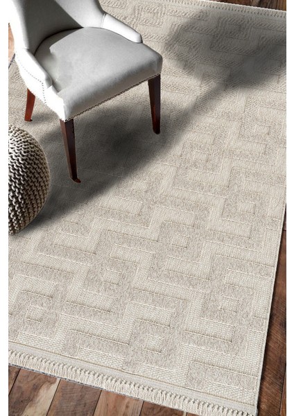 Trail Koleksiyonu 7510 Tozsuz Örgü Desenli Antre Oturma Odası Salon Mutfak Balkon Halı Yolluk