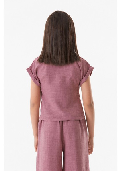 Cep Detaylı Düğmeli Kız Çocuk Gömlek fırsatları