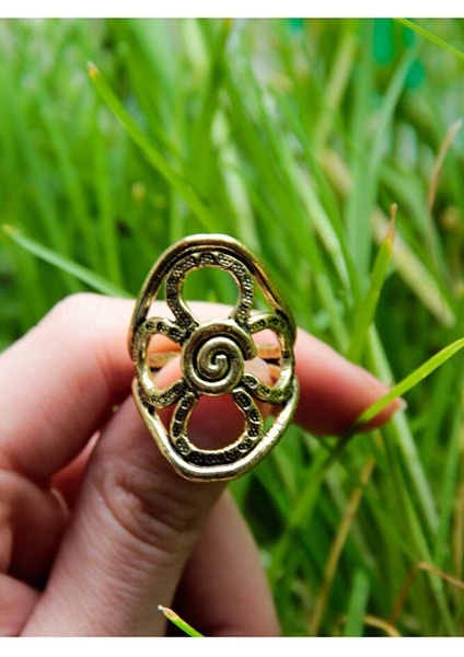 Trend Papatya Model Antik Eskitme Ayarlanabilir Kadın Yüzük EUY1211 modelleri