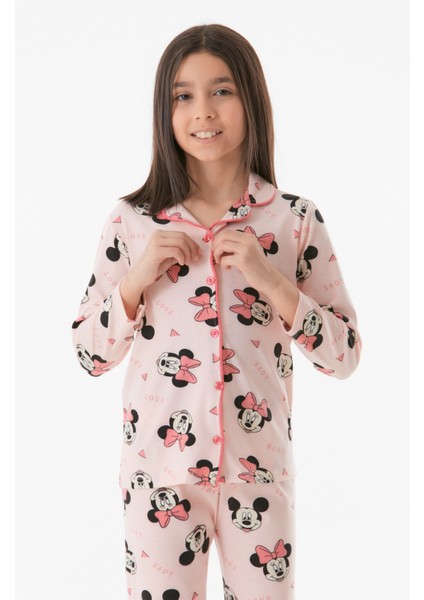 Baskılı Kız Çocuk Pijama Takımı