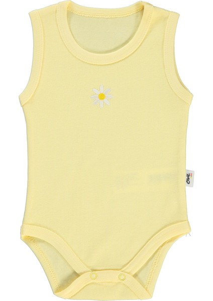 Kız Bebek Çıtçıtlı Badi 1-18 Ay Sarı