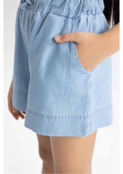 Kız Çocuk Jean Şort B6386A824SM