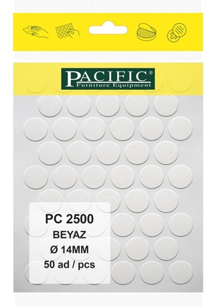 Beyaz Pacific Yapışkanlı TAPA-14MM