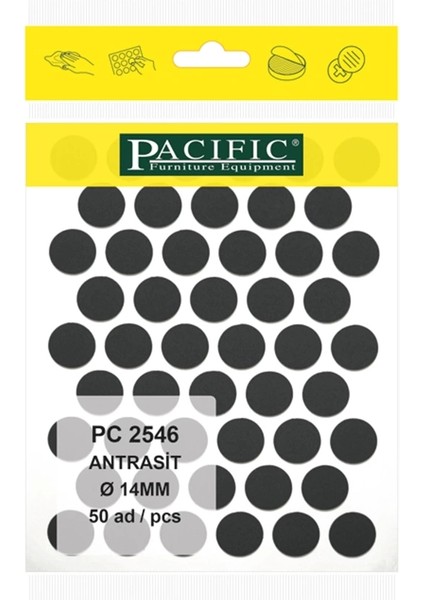 Antrasit Pacific Yapışkanlı TAPA-14MM