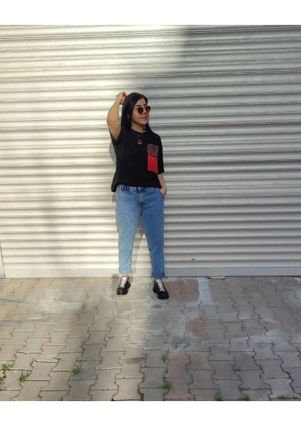 Kadın Siyah Basic T