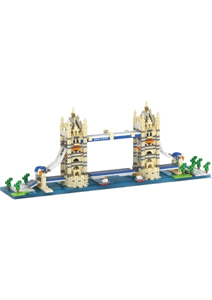 JeaLove YZ-056 Twin Bridge 1833 Mini Yaratıcı Yapı Taşı Oyuncakları (Yurt Dışından)