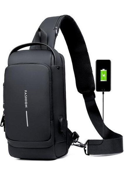 Erkek Moda Omuz Çantası Spor Eğlence Çok Fonksiyonlu Crossbody Çanta (Yurt Dışından)