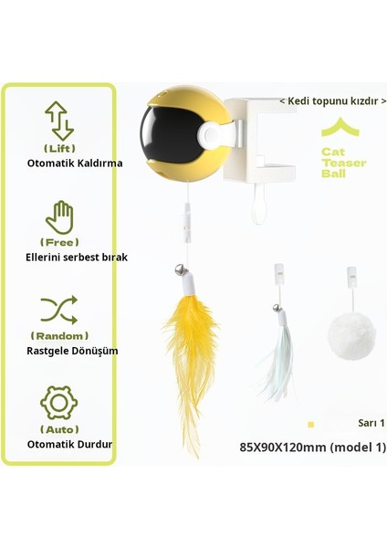 Akıllı Otomatik Tüy Komik Kedi Topu Oyuncak (Yurt Dışından) indirimleri