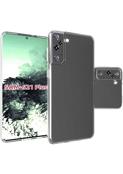 Galaxy S21 Plus Uyumlu Süper Silikon Kapak-Renksiz