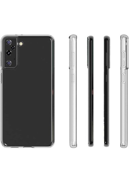 Galaxy S21 Plus Uyumlu Süper Silikon Kapak-Renksiz