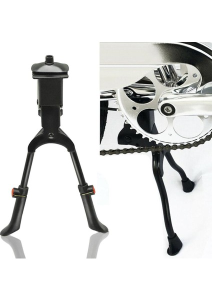 Çift Ayaklı Kickstand, Ortadan Montajlı, Çelik, Ayarlanabilir (Yurt Dışından)