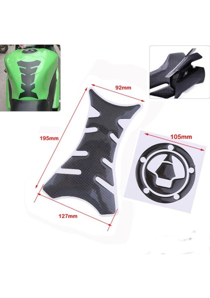 Er-6n Için Motosiklet Tankı Kauçuk Çıkartmalar Olmadan (Yurt Dışından) fiyatları