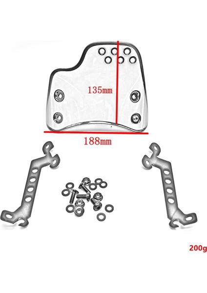 Ön Ön Cam Ön Cam Rüzgar Koruması Motosiklet Gri 5.3x7.4 Inç (Yurt Dışından) indirimleri