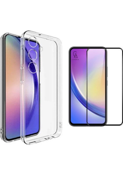 Samsung Galaxy A35 ile Uyumlu Telefon Kılıfı ve 5d Tam Kaplayan Cam Ekran Koruyucu