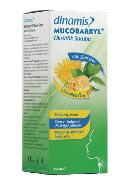 Mucobarryl Grindelya Özlü Şurubu 150 ml