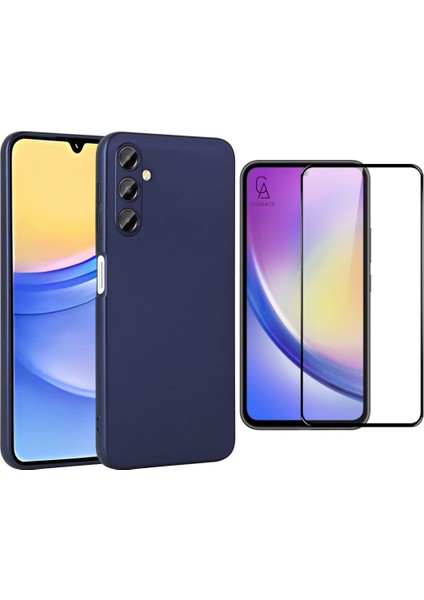 Samsung Galaxy A35 ile Uyumlu Telefon Kılıfı ve 5d Tam Kaplayan Cam Ekran Koruyucu
