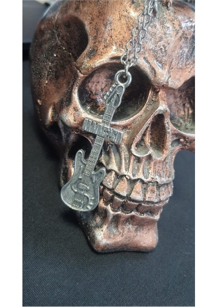 Rammstein Elektro Gitar Eskitme Kolye