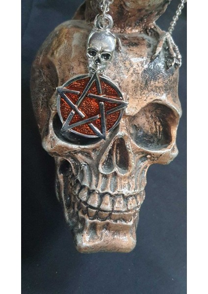 Skull Pentagram Gothic Kolye fiyatları