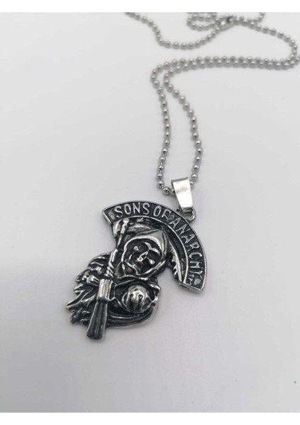 Özel Tasarım Paslanmaz Döküm Sons Of Anarchy Logo Kolye