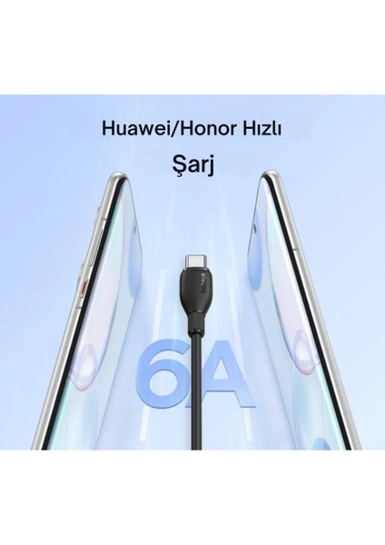 Şarj Akım Korumalı Ultra Hızlı 1.2mt 100W Type-C Şarj Kablo Huawei Xiaomi Samsung Laptop Şarj fırsatları