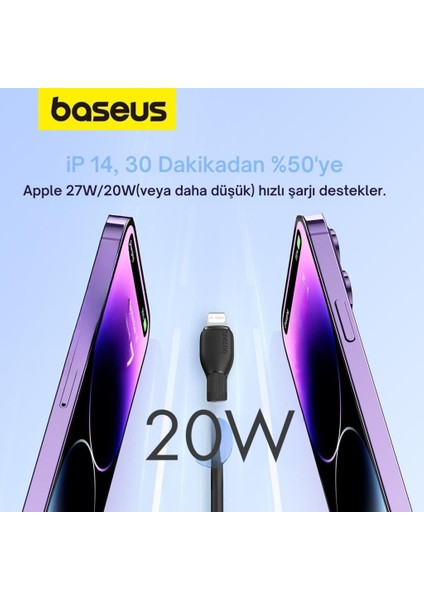 Akım Korumalı Ultra Hızlı 1.2mt 20W Type-C Iphone Şarj Kablo Iphone 11 12 13 14 Pro Max Şarj