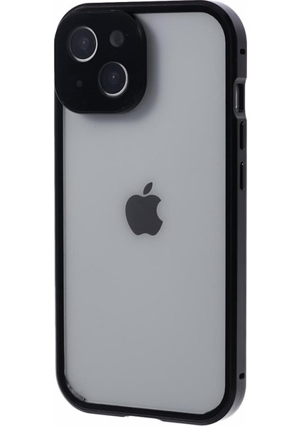 iPhone 15 Net Temsili Cam Manyetik Kasa Telefon Kılıfı (Yurt Dışından)