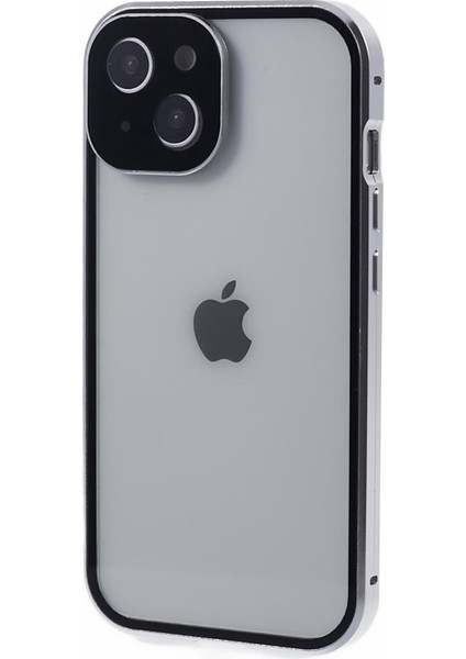 iPhone 15 Net Temsili Cam Manyetik Kasa Telefon Kılıfı (Yurt Dışından)