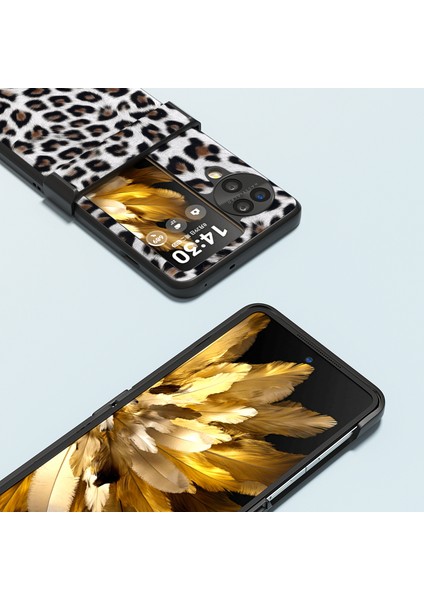 Oppo Find N3 Leopar Desen Telefon Kılıfı (Yurt Dışından)