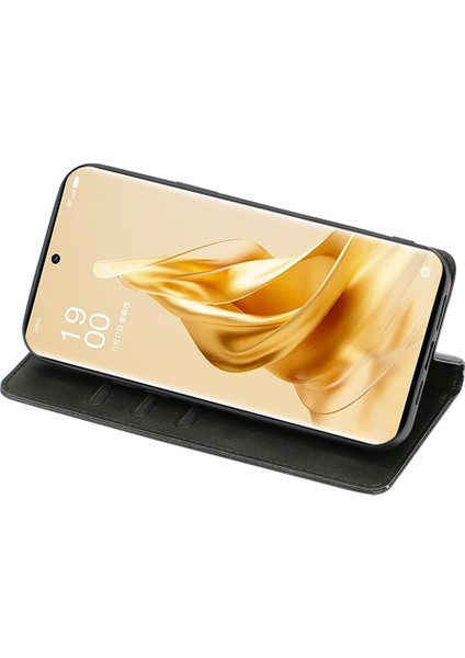 Oppo A58 4g Deri Manyetik Telefon Kılıfı (Yurt Dışından)