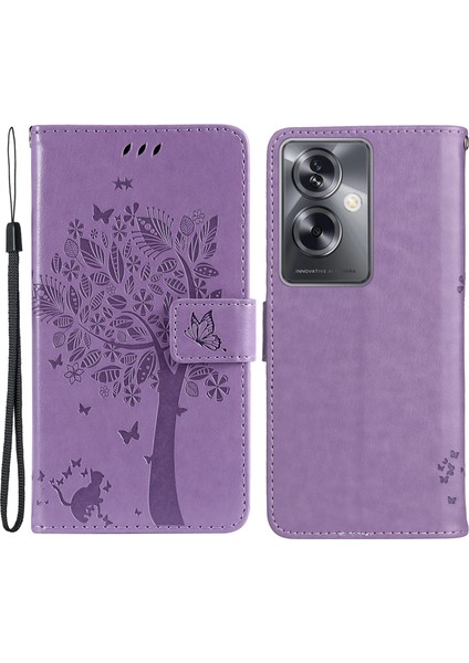 Oppo A79 5g / A2 5g Baskılı Kedi Ağacı Telefon Kılıfı (Yurt Dışından)