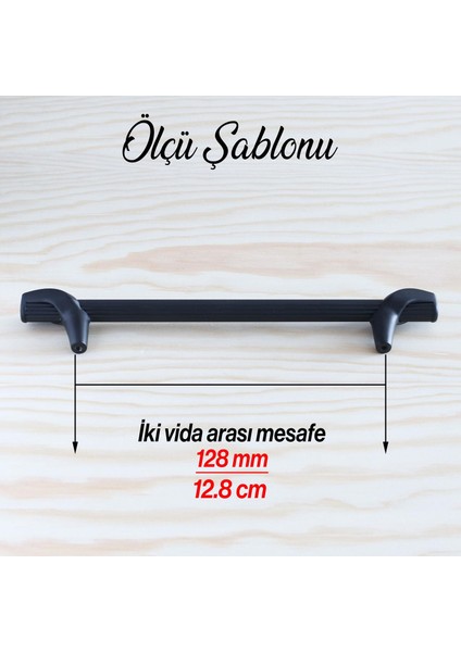 Duru 128 mm Siyah Metal Kulp Mobilya Mutfak Çekmece Dolabı Kulpları Dolap Kapak Kulpu Kulbu indirimleri