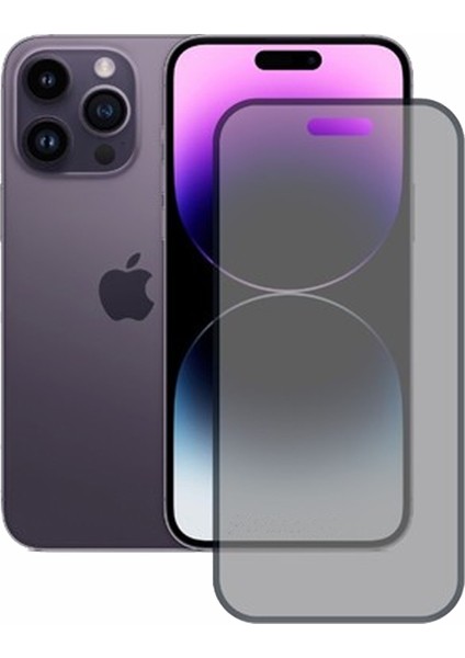 Apple iPhone 14 Pro Max Uyumlu Ön Koruma Hayalet Seramik Nano Ekran Koruyucu - Siyah