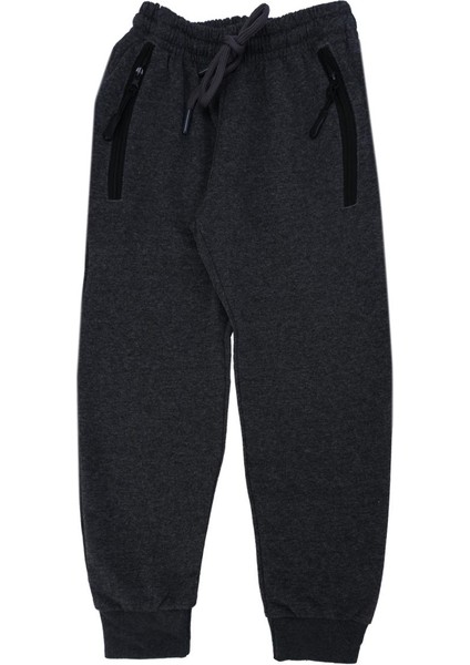 Erkek Çocuk Beli Lastikli Cep Fermuarlı Tek Alt Eşofman Altı fiyatları