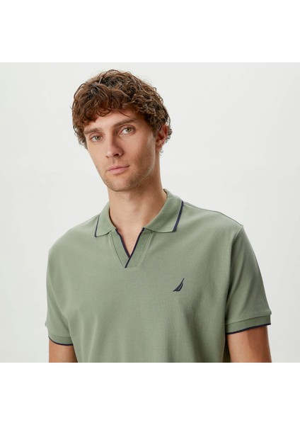 Nautıca Erkek Yeşil Classıc Fıt Kısa Kollu Polo K45308T.3Sy fırsatları