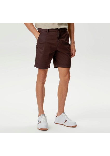 Erkek Kahverengi Slım Fıt Bermuda B35201T.20C modelleri