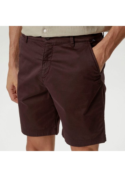 Erkek Kahverengi Slım Fıt Bermuda B35201T.20C fırsatları