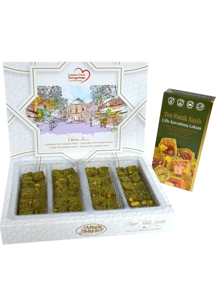 Toz Antep Fıstık Kaplı Çifte Kavrulmus Lokum 350GR AL003 M&m fiyatları